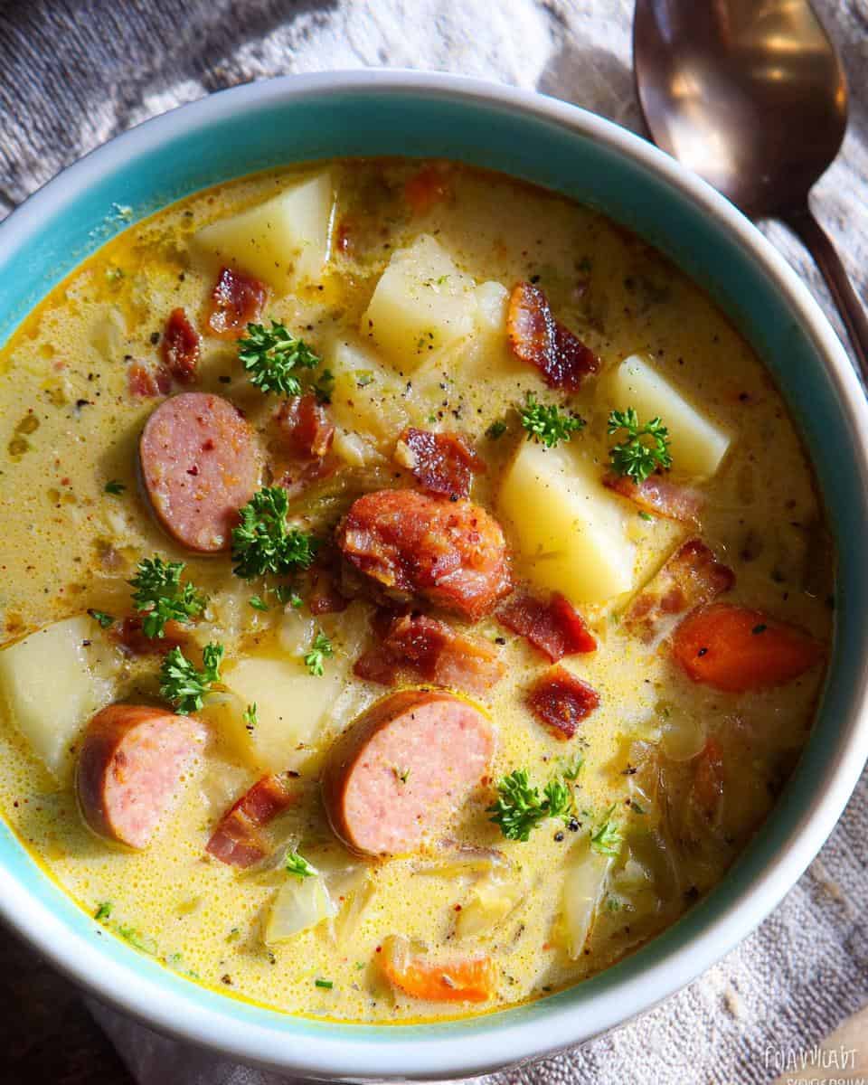 Omas Kartoffelsuppe mit Würstchen Rezept - detail 3