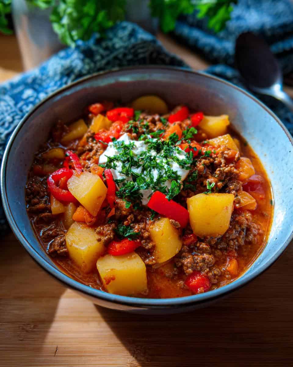 Schneller Bauerntopf mit Hackfleisch und Kartoffeln - detail 1