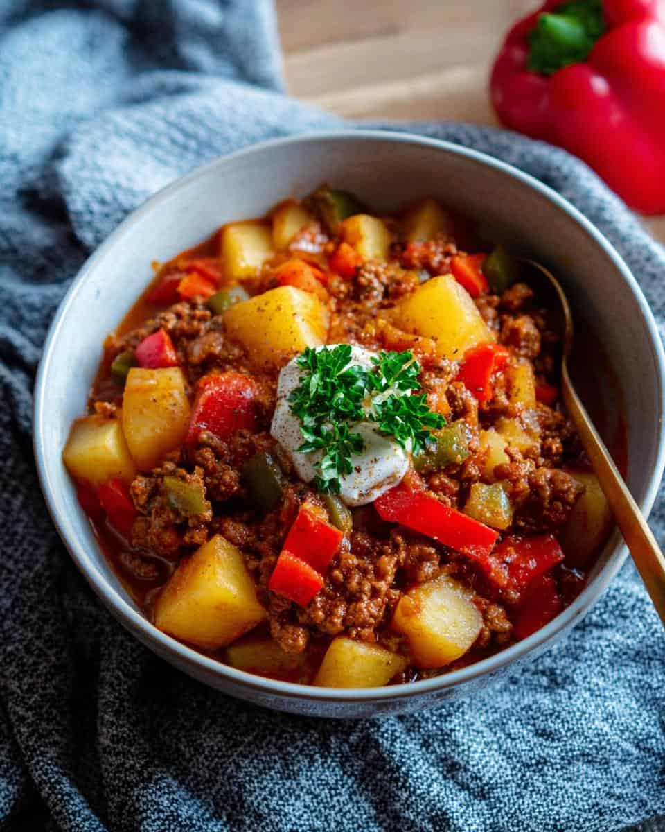 Schneller Bauerntopf mit Hackfleisch und Kartoffeln - detail 2