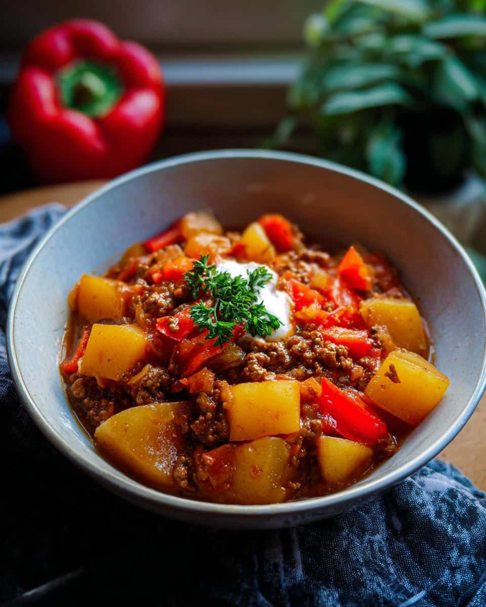 Schneller Bauerntopf mit Hackfleisch und Kartoffeln - detail 3