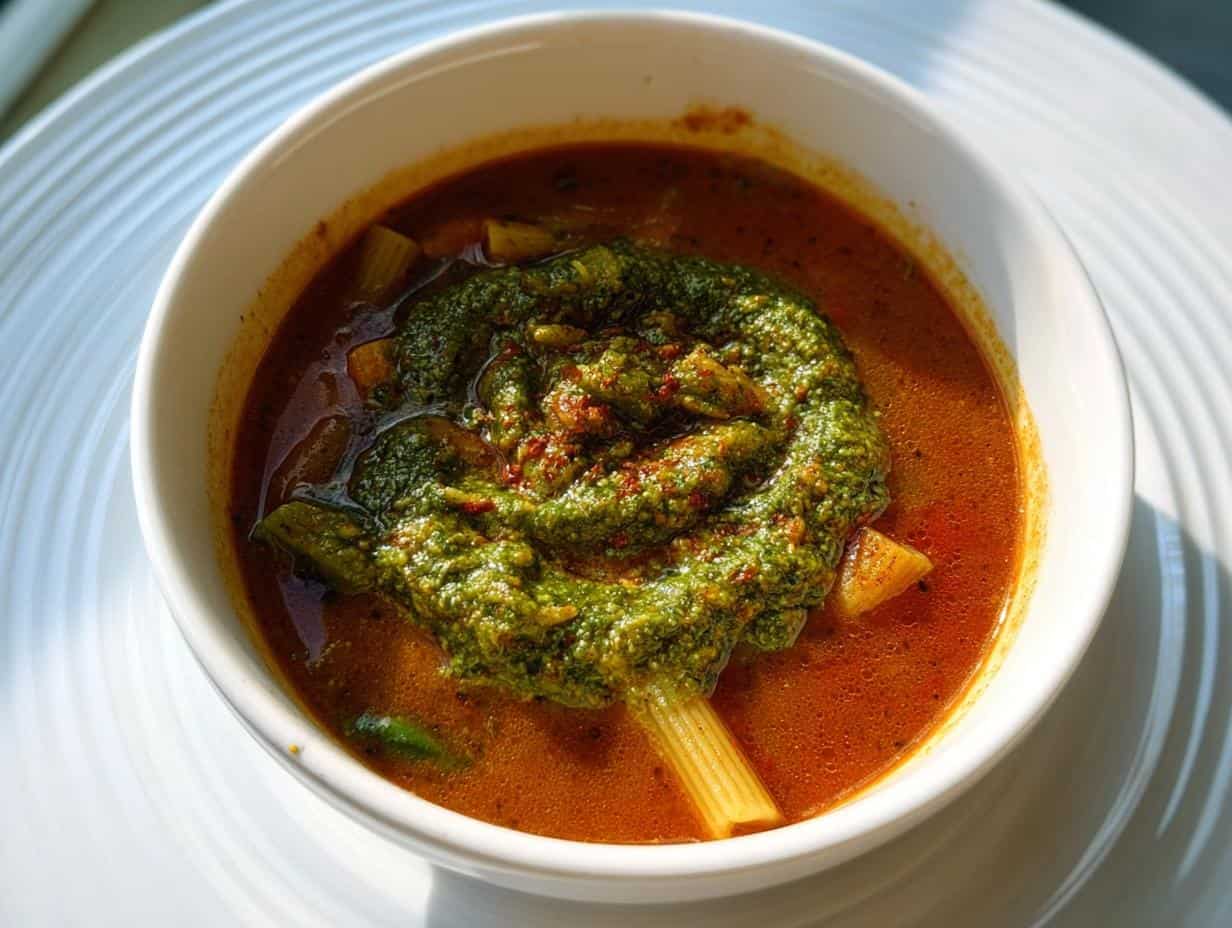 Schneller Bohneneintopf mit Pesto: Genial in 35 Min