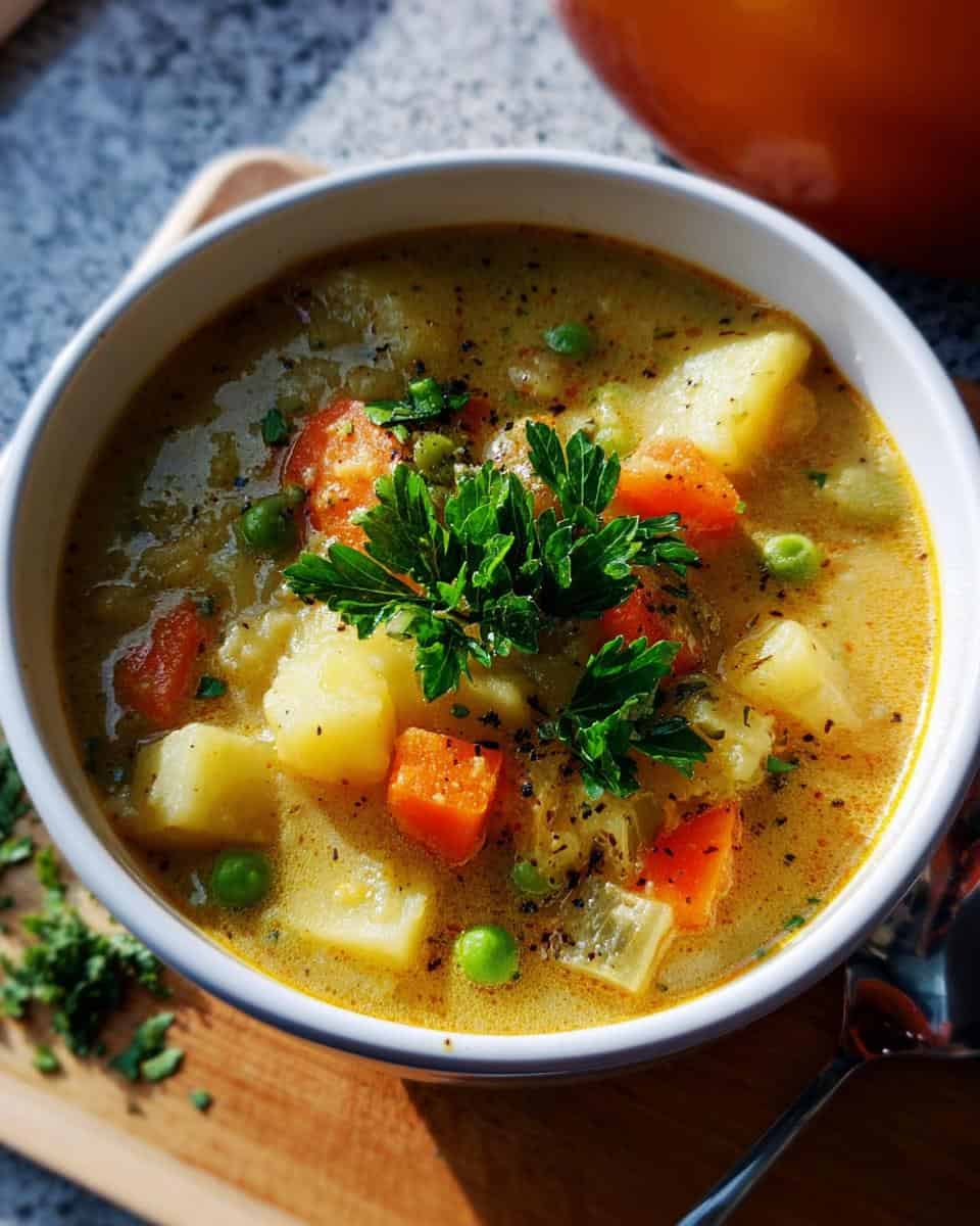 Vegetarische Kartoffelsuppe einfach selber machen - detail 1