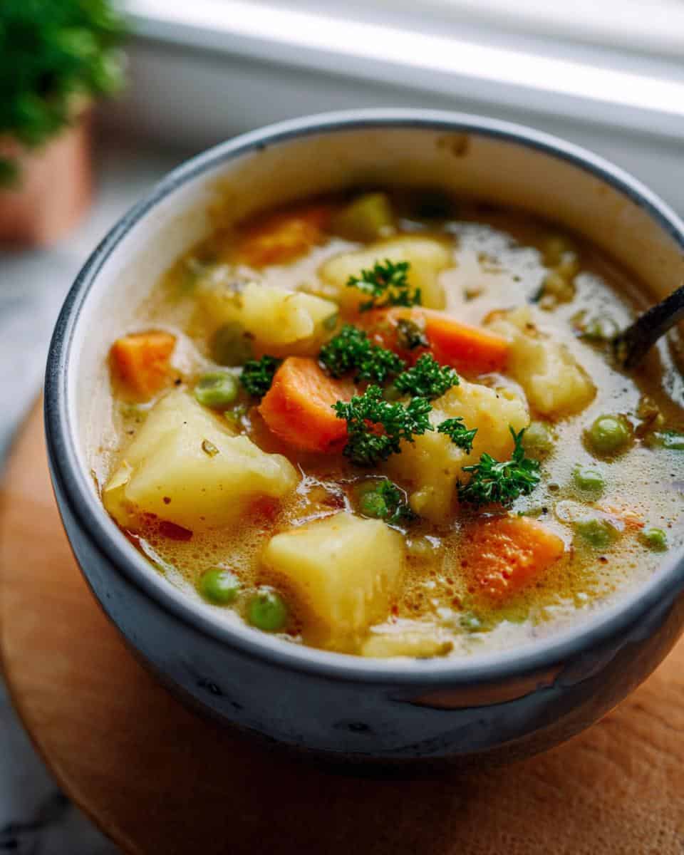 Vegetarische Kartoffelsuppe einfach selber machen - detail 2
