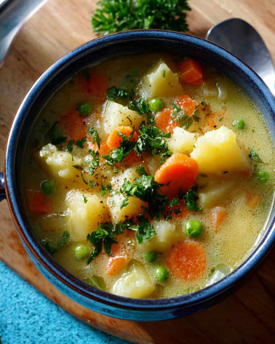 Vegetarische Kartoffelsuppe einfach selber machen - detail 3