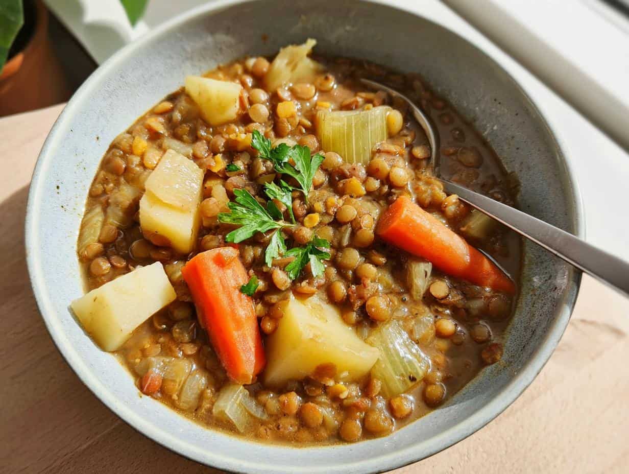 Vegetarischer Linseneintopf: Oma’s Rezept verblüfft!