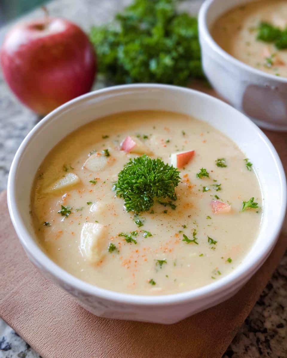 apfel sellerie suppe - detail 1