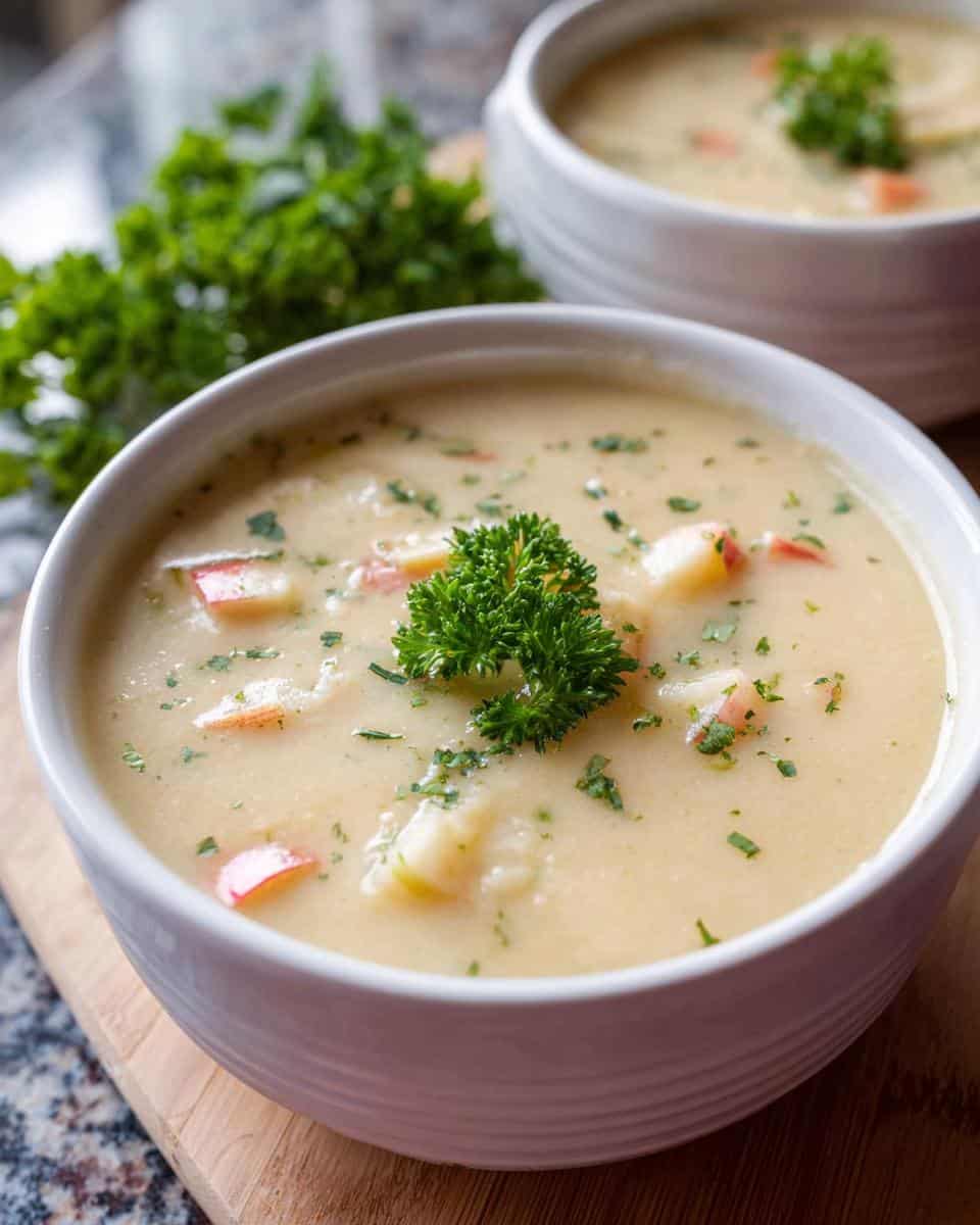 apfel sellerie suppe - detail 3