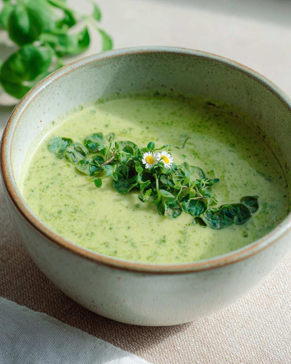 cremige kraeutersuppe - detail 1