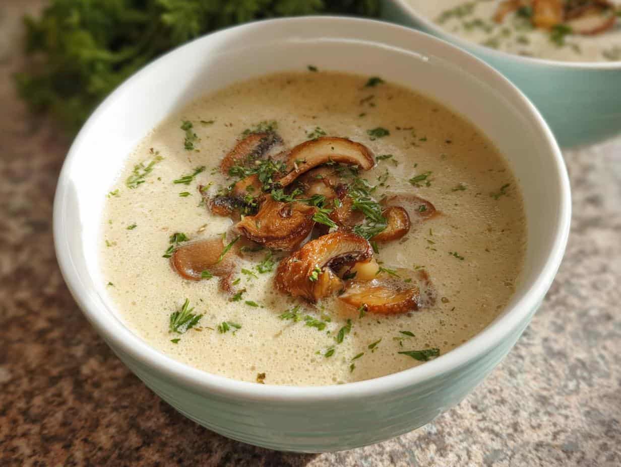 Einfache Champignoncremesuppe: Genial Lecker in 20 Min