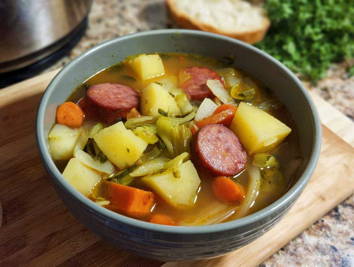 Gemüse Kartoffeleintopf Cabanossi: Genial einfach!