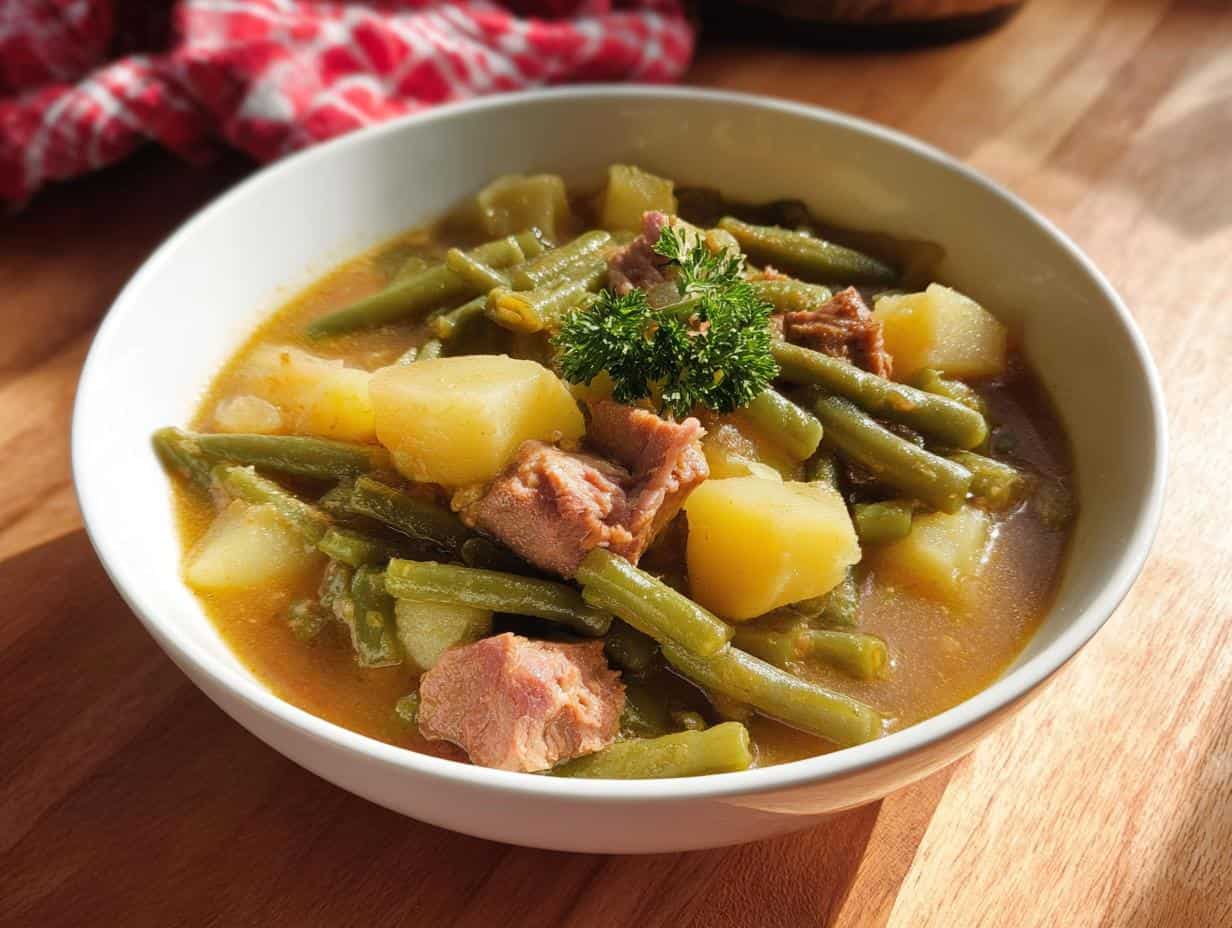 Gruene Bohnen Eintopf Kassler: Omas Rezept! Köstlich