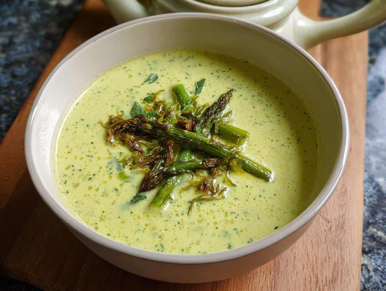 Gruene Spargelsuppe: Das teuflisch gute Low Carb Rezept