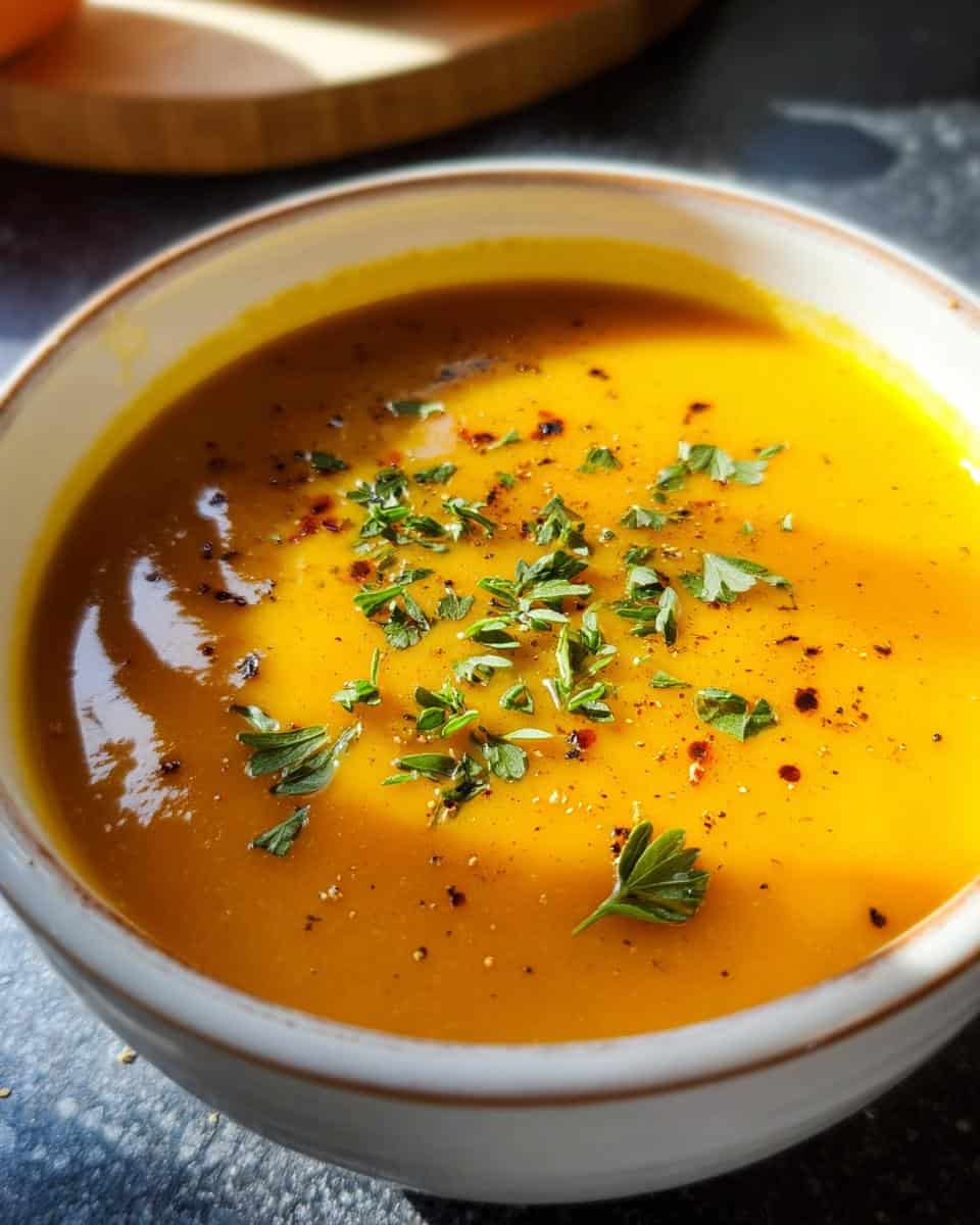 kuerbissuppe mit kokosmilch ingwer - detail 1