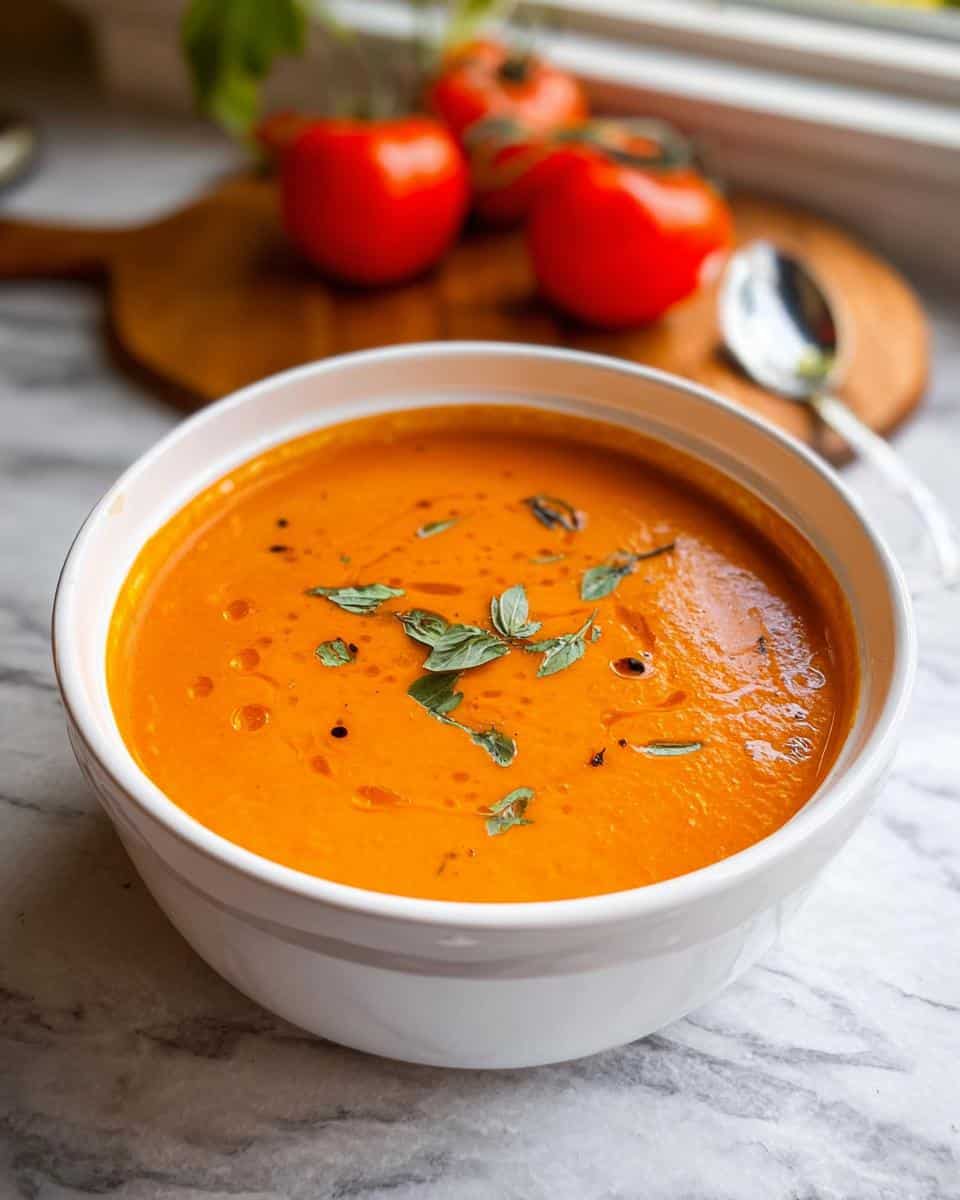 kuerbissuppe mit tomaten - detail 1