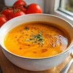 kuerbissuppe mit tomaten
