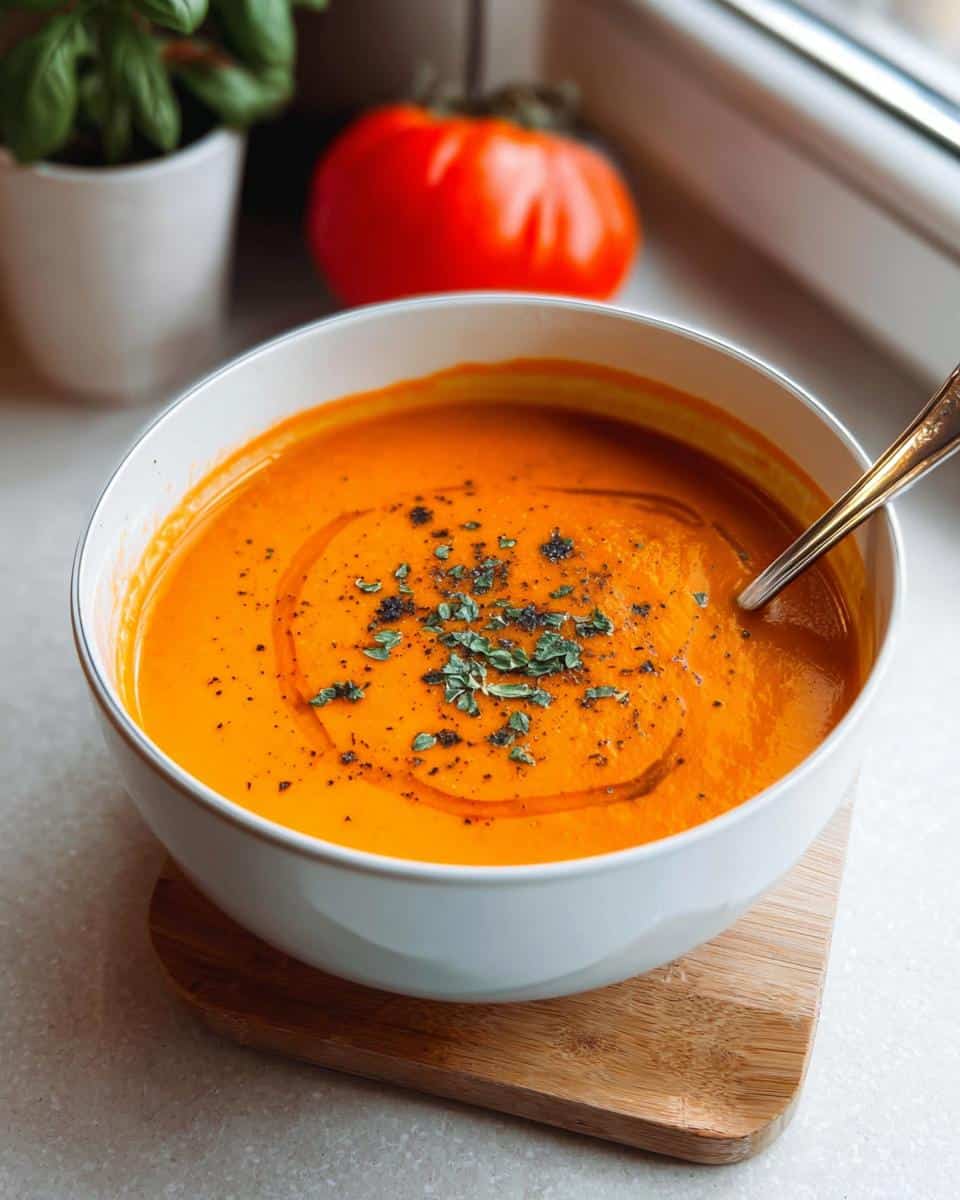 kuerbissuppe mit tomaten - detail 2