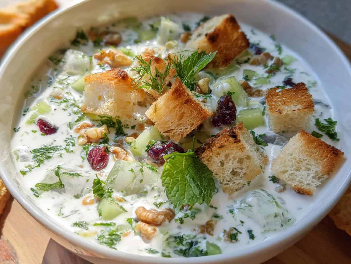 Persische Kalte Joghurtsuppe: In 10 Min. zum Genuss