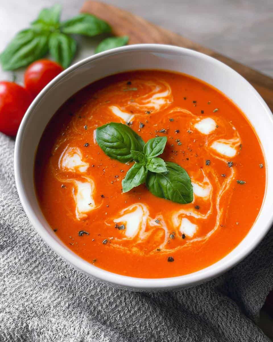 tomaten mozzarella suppe rezept - detail 1