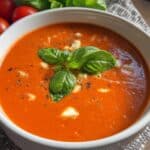 tomaten mozzarella suppe rezept