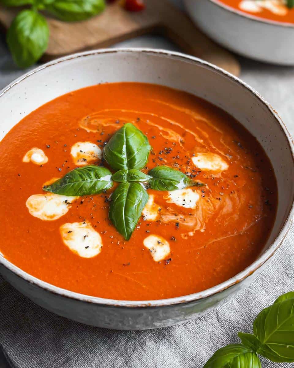 tomaten mozzarella suppe rezept - detail 2