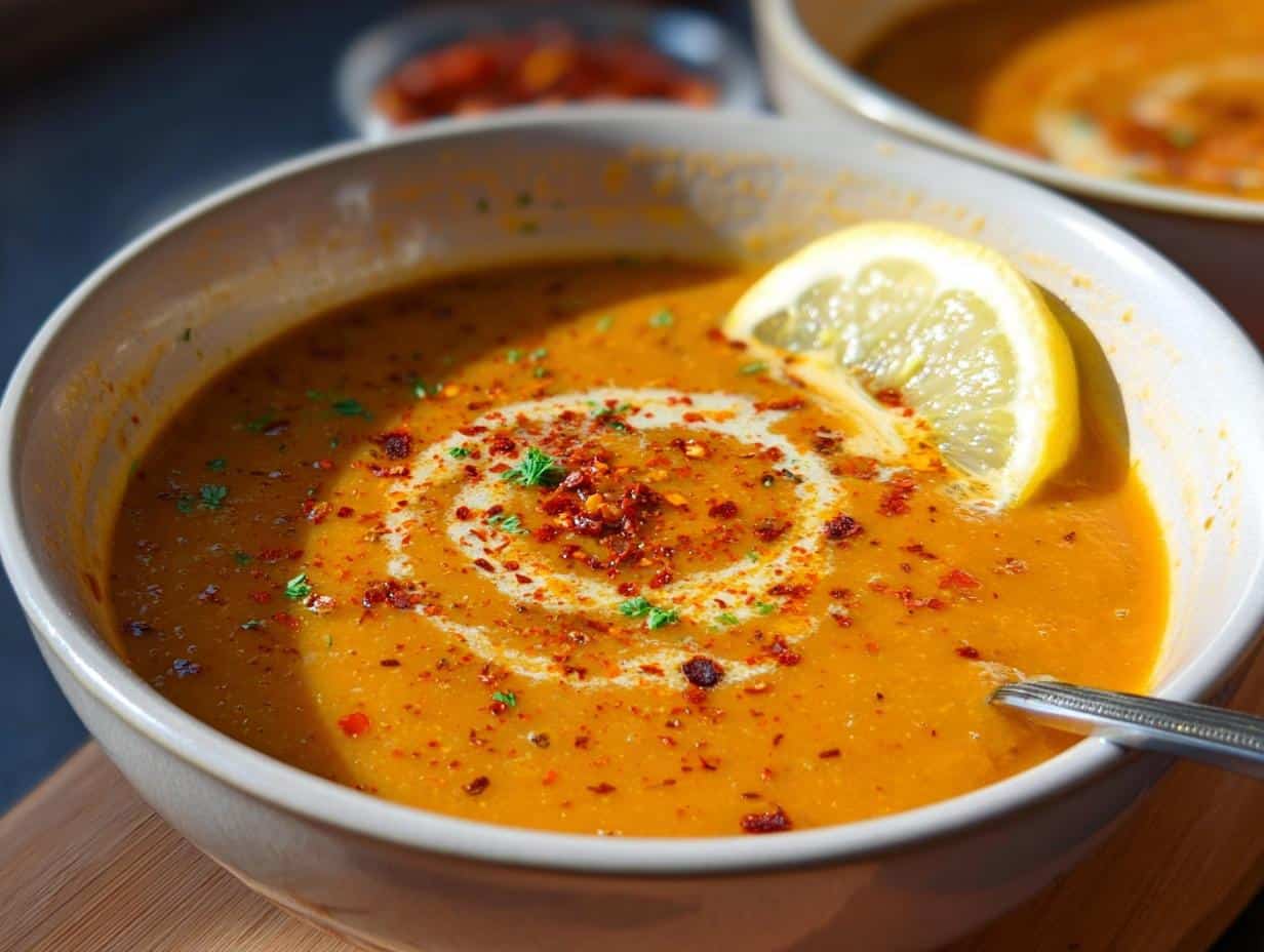 tuerkische rote linsensuppe