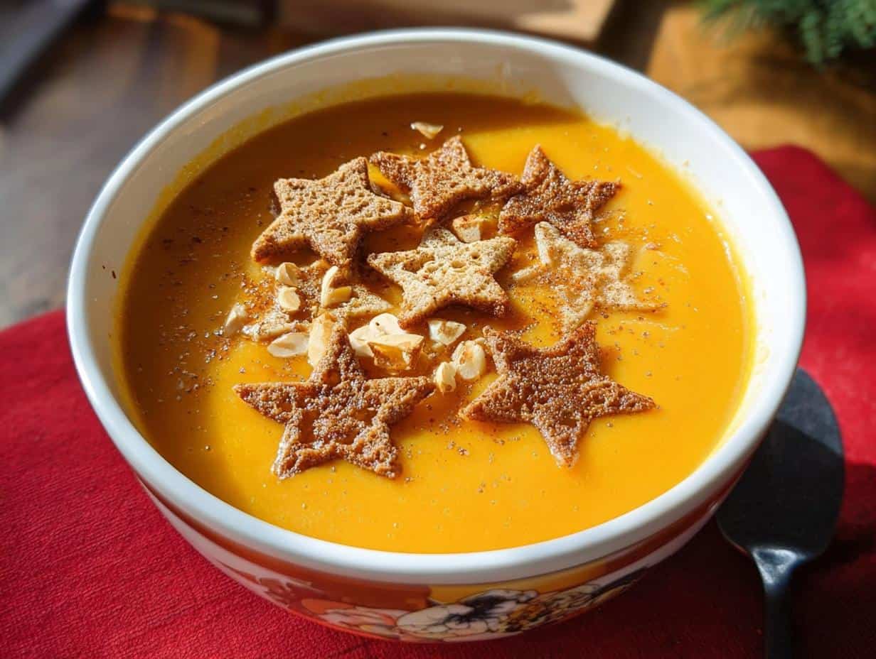 Verlockendes Weihnachtssuppe Rezept mit Kracher-Topping