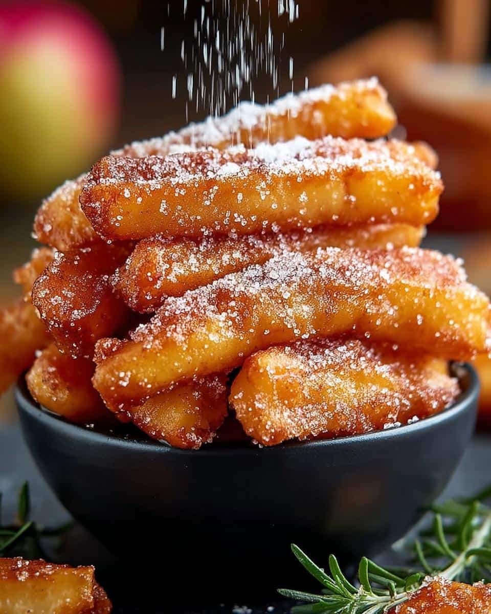 Verdammt leckere Apfelsticks im Airfryer in 25 Min