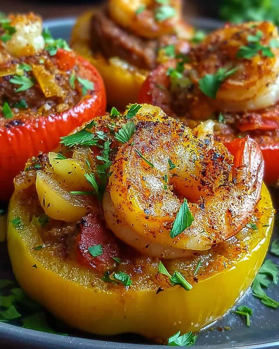 Cajun Surf Turf gefüllte Paprika - detail 1