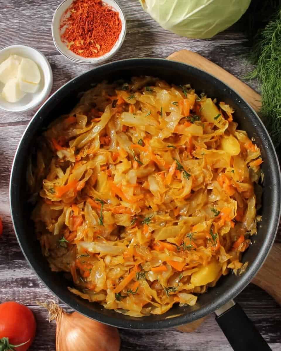 Einfacher vegetarischer Weißkohleintopf mit Kartoffeln - detail 1