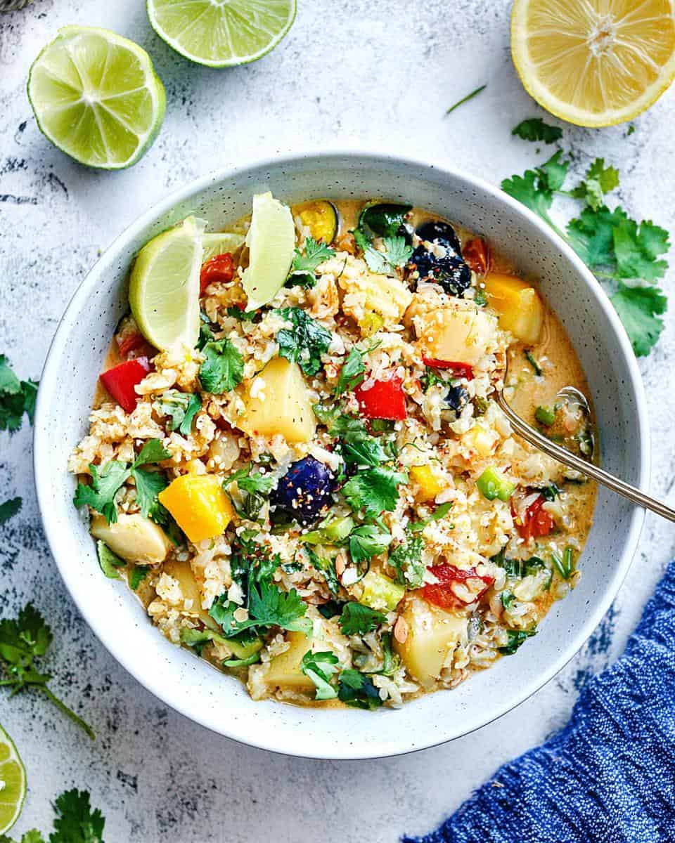 Einfaches veganes Spitzkohl Kartoffel Curry - detail 1