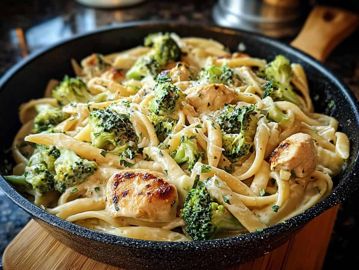 Hähnchen Brokkoli Pasta Cremig