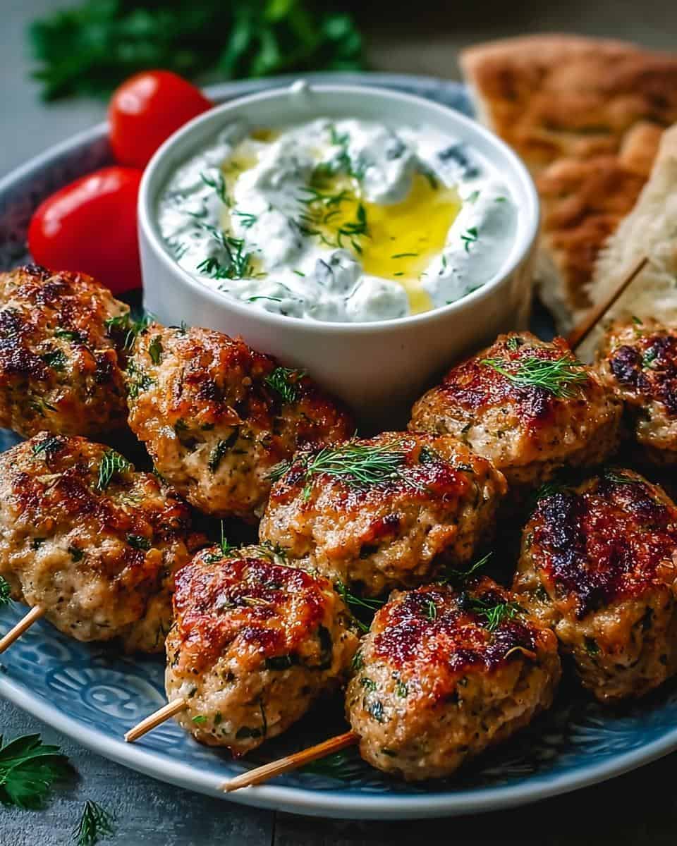 Hähnchen-Kofta mit Knoblauch-Joghurt-Sauce - detail 1