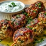 Hähnchen-Kofta mit Knoblauch-Joghurt-Sauce