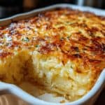 Hüttenkäse Kartoffelrösti Auflauf