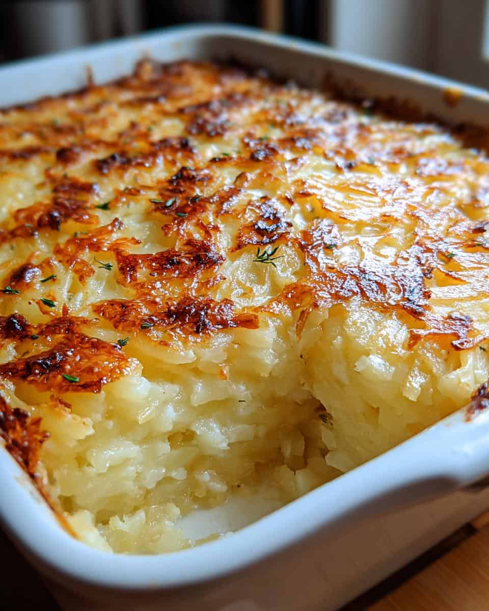 Hüttenkäse Kartoffelrösti Auflauf - detail 2