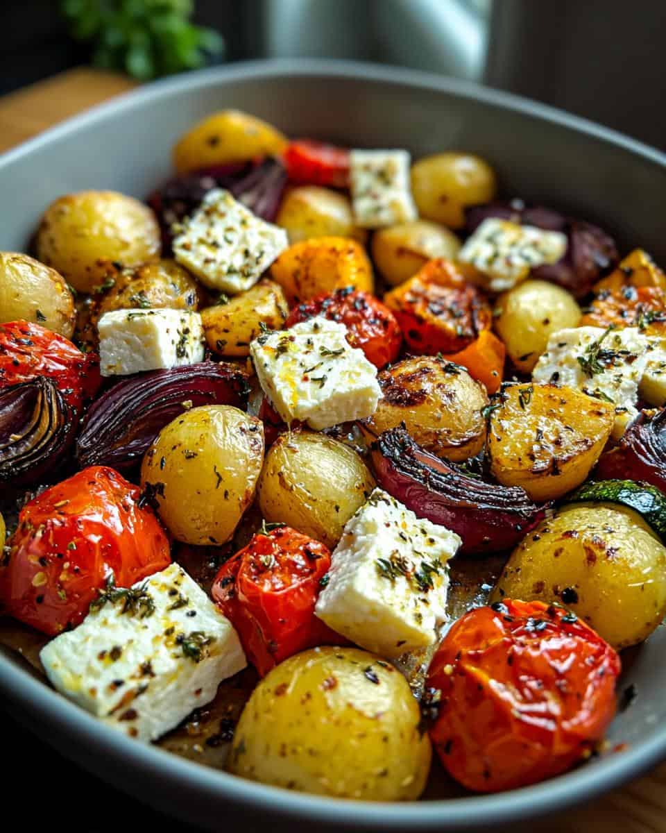 Köstliches Feta Kartoffeln Ofengemüse - detail 1