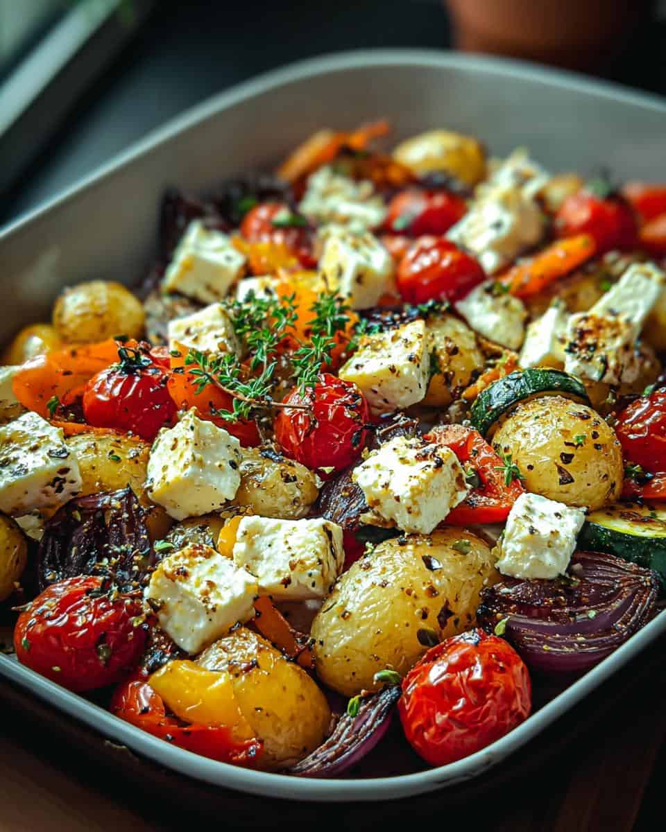 Köstliches Feta Kartoffeln Ofengemüse - detail 3
