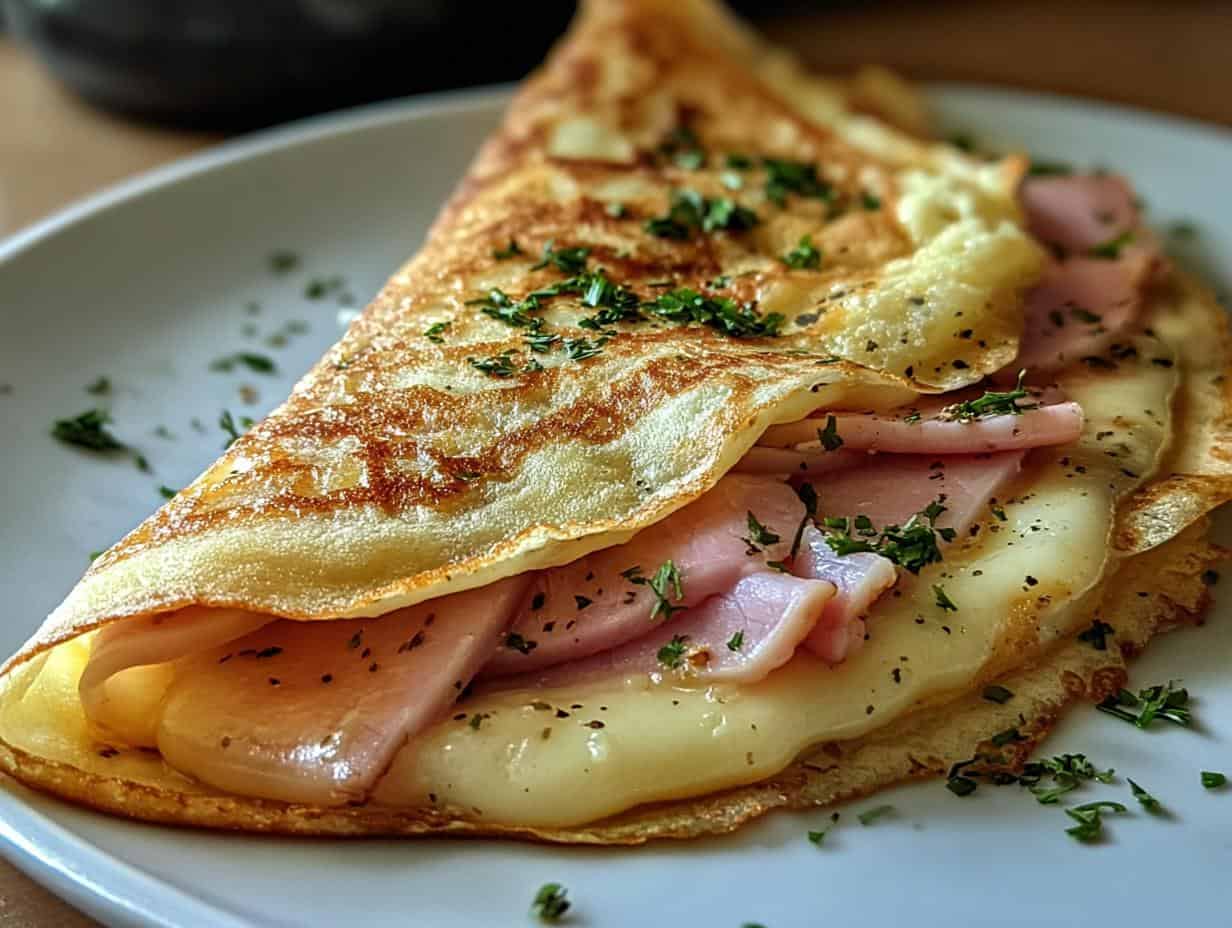 Unglaublich! Schinken Käse Crêpes Rezept in 30 Minuten