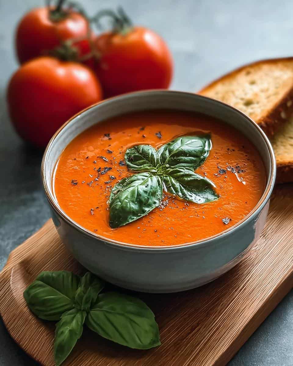 Tomatensuppe mit Basilikum - detail 2