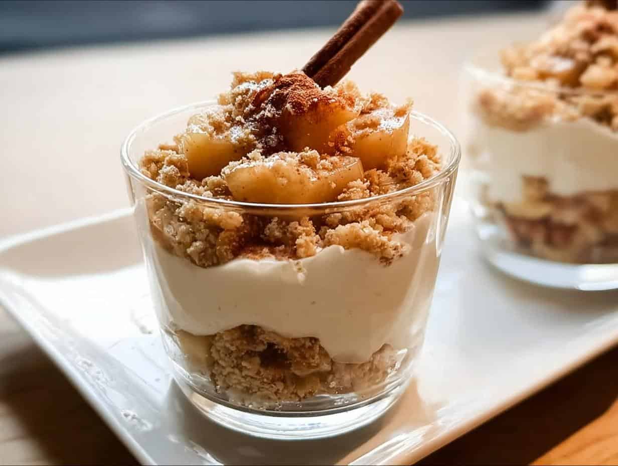 Unerwartet Lecker: Bratapfel Crumble auf Zimtcreme Rezept