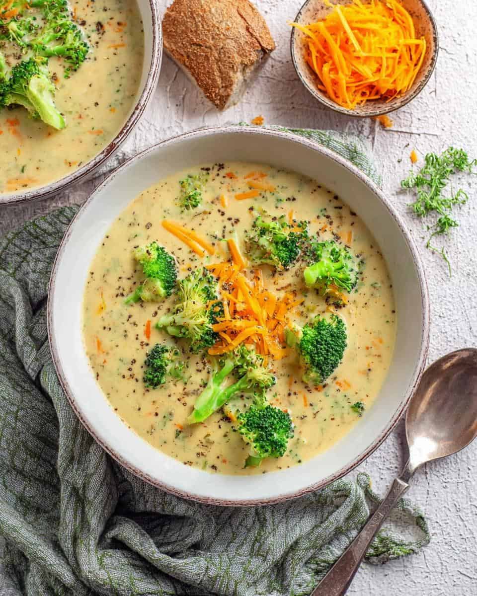 Brokkoli-Cheddar-Suppe in 25 Minuten Rezept - detail 1