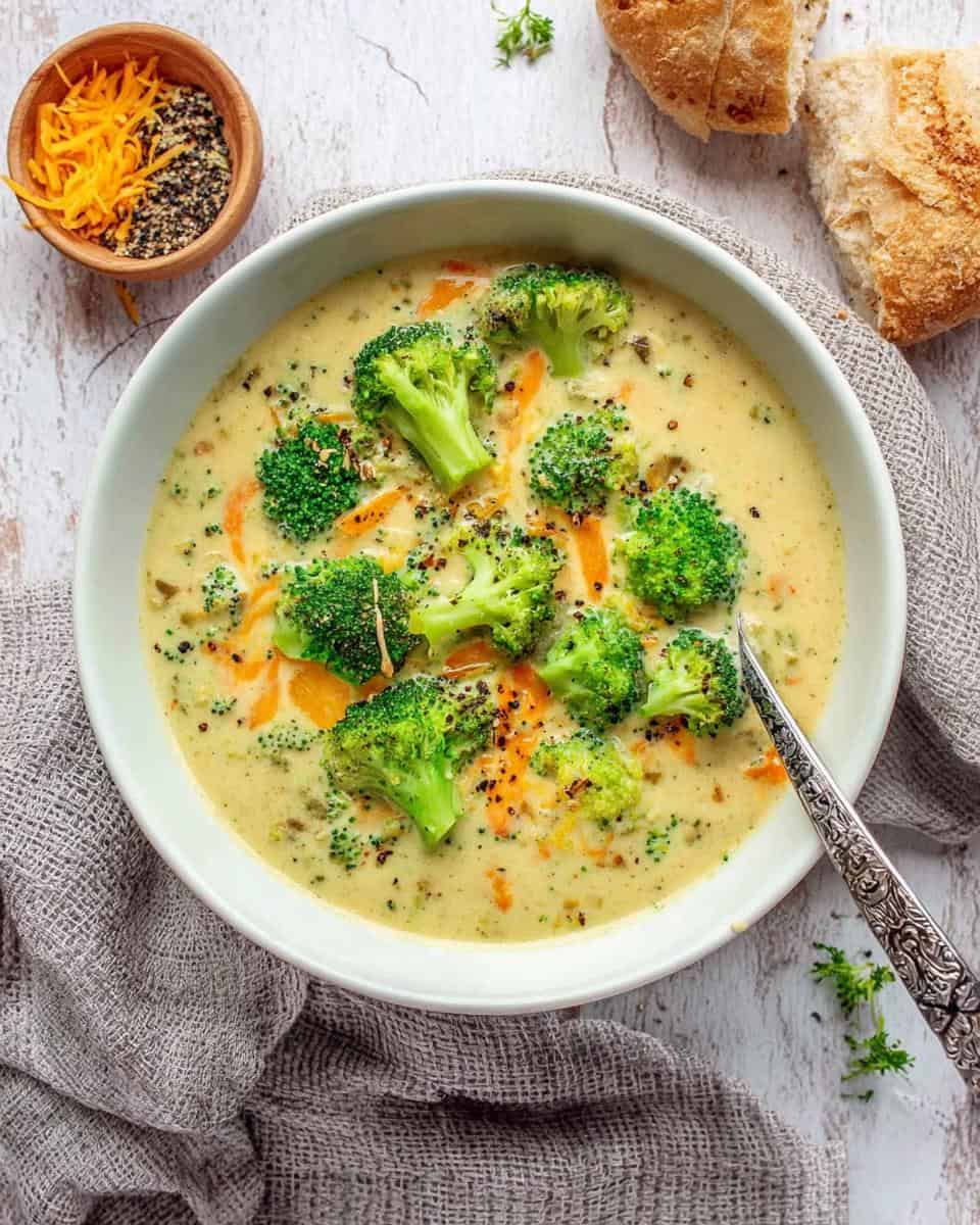 Brokkoli-Cheddar-Suppe in 25 Minuten Rezept - detail 3
