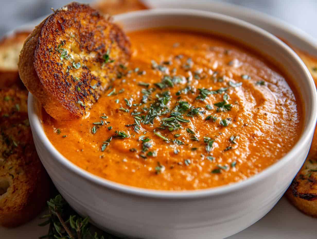 Schmeckt! Cremige Tomaten Paprika Suppe Ofen Rezept