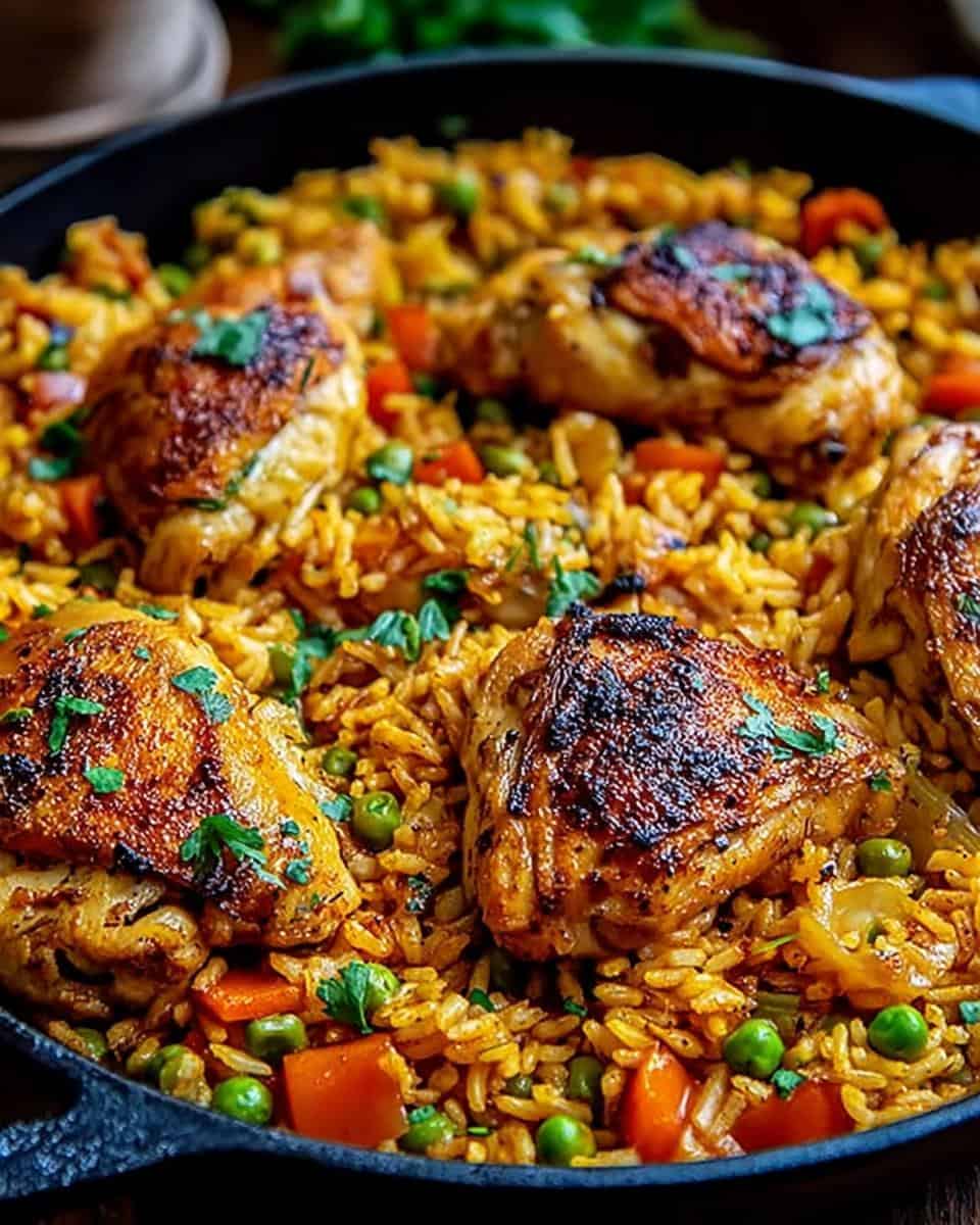 Ein-Topf-Hähnchen und Reis - detail 1