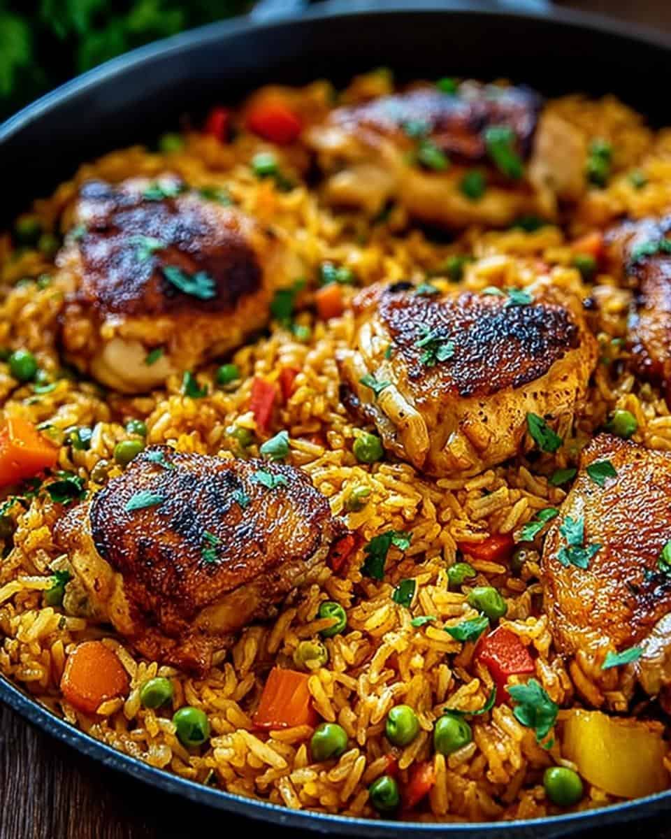 Ein-Topf-Hähnchen und Reis - detail 3