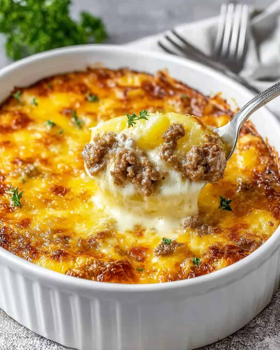 Einfacher Kartoffelauflauf mit Hackfleisch - detail 1