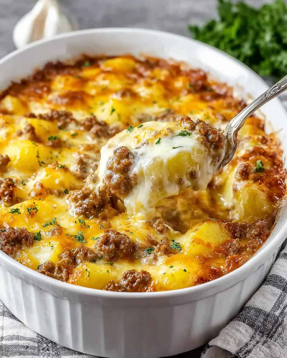 Einfacher Kartoffelauflauf mit Hackfleisch - detail 2