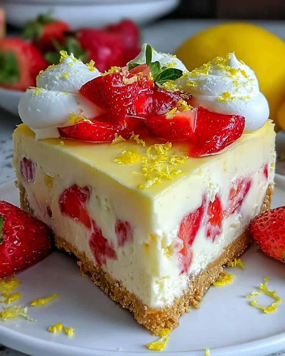 Erdbeer-Zitronen-Cheesecake - detail 2