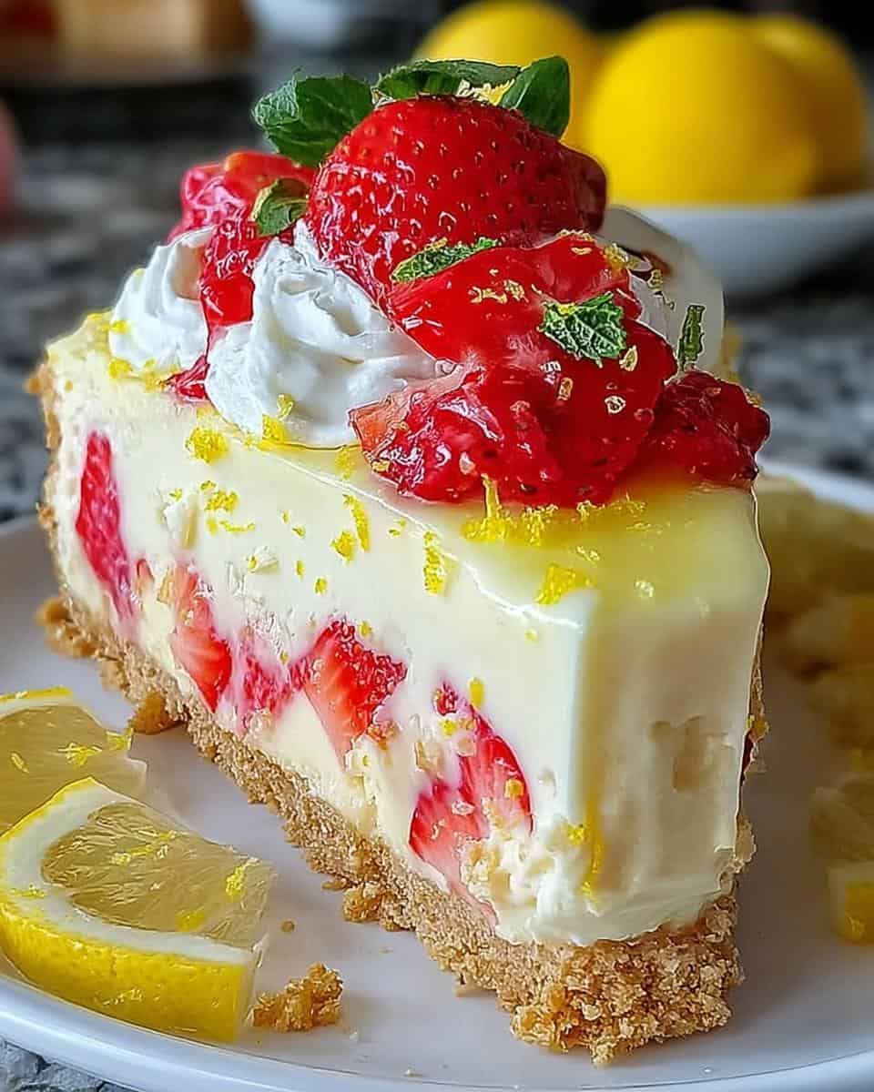 Erdbeer-Zitronen-Cheesecake - detail 3