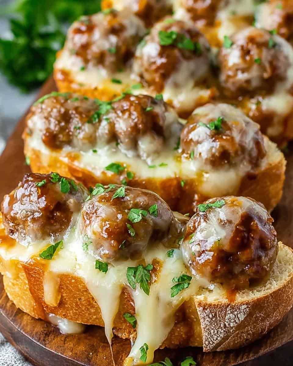 Französische Zwiebel-Hackbällchen-Schmelze - detail 2